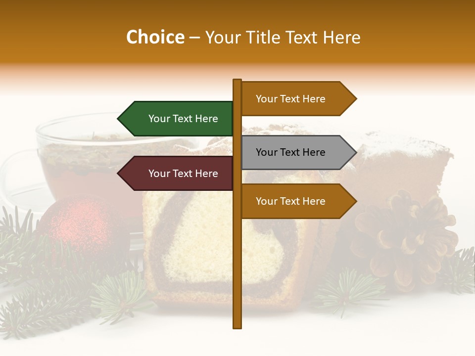 Babeczki Kawiarnia Chleb PowerPoint Template