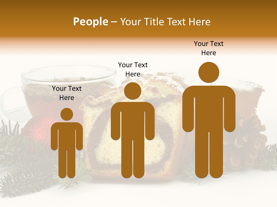 Babeczki Kawiarnia Chleb PowerPoint Template