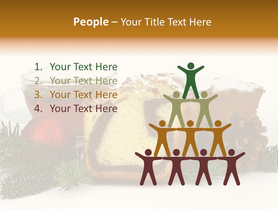 Babeczki Kawiarnia Chleb PowerPoint Template