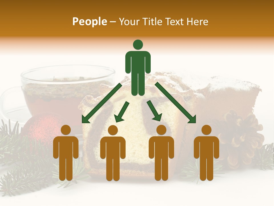 Babeczki Kawiarnia Chleb PowerPoint Template