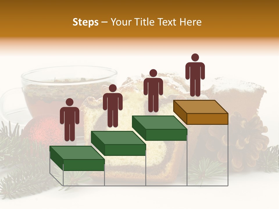 Babeczki Kawiarnia Chleb PowerPoint Template