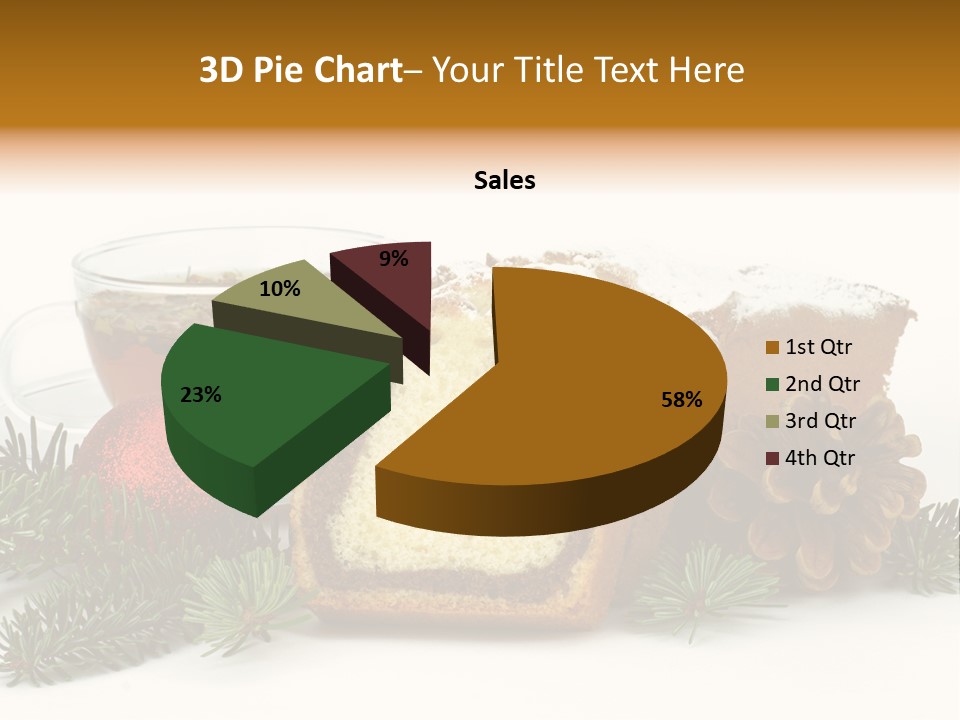 Babeczki Kawiarnia Chleb PowerPoint Template