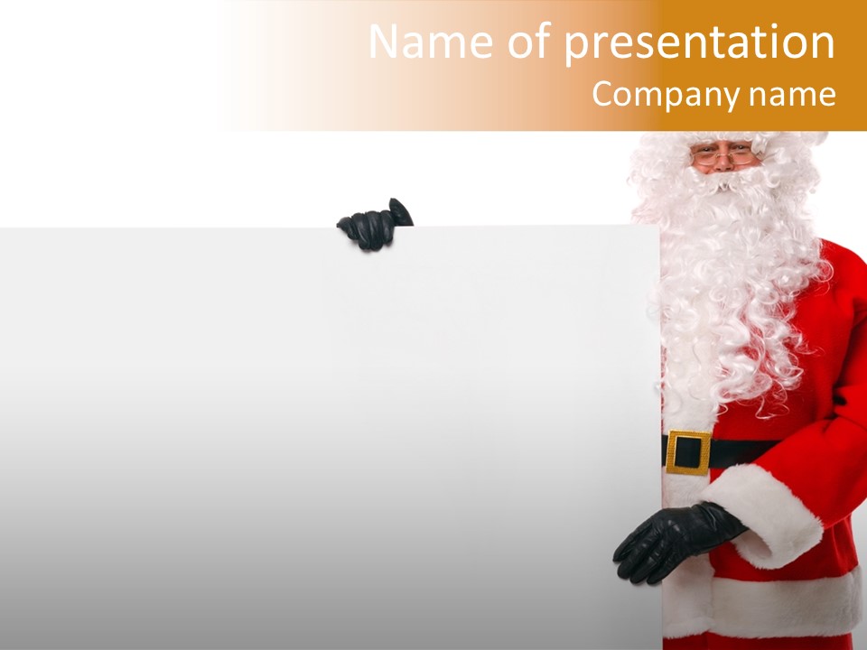 Message Text Smiling PowerPoint Template