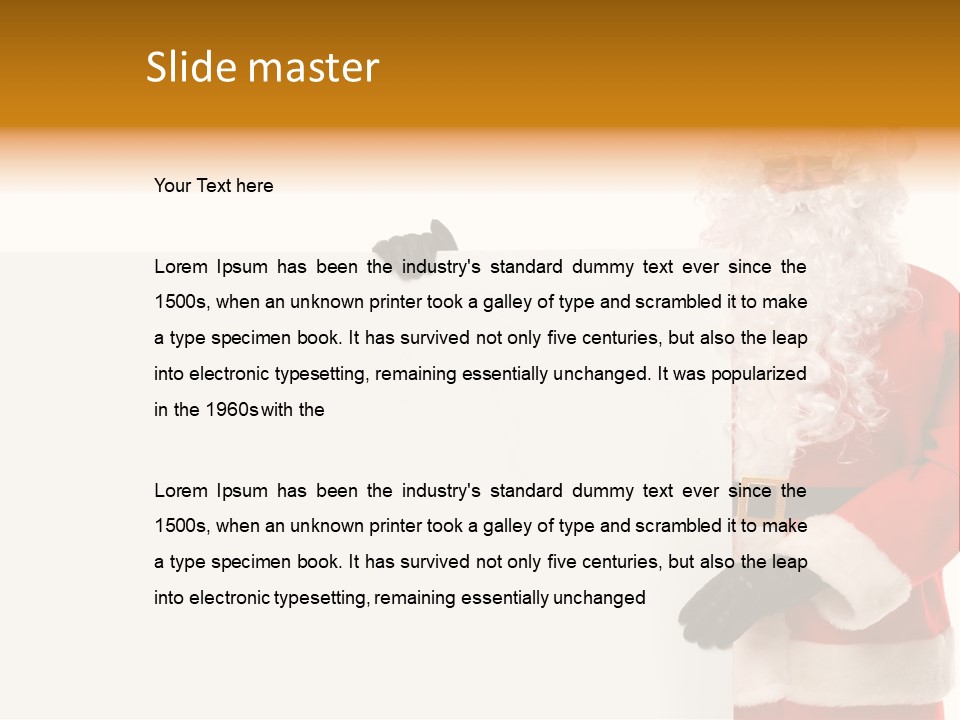 Message Text Smiling PowerPoint Template