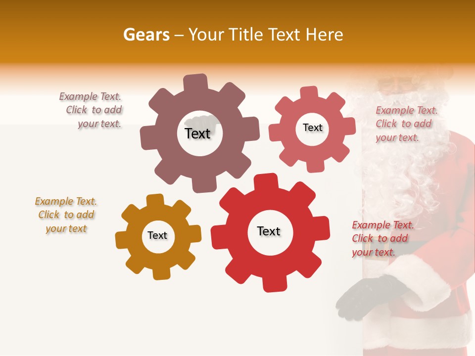 Message Text Smiling PowerPoint Template