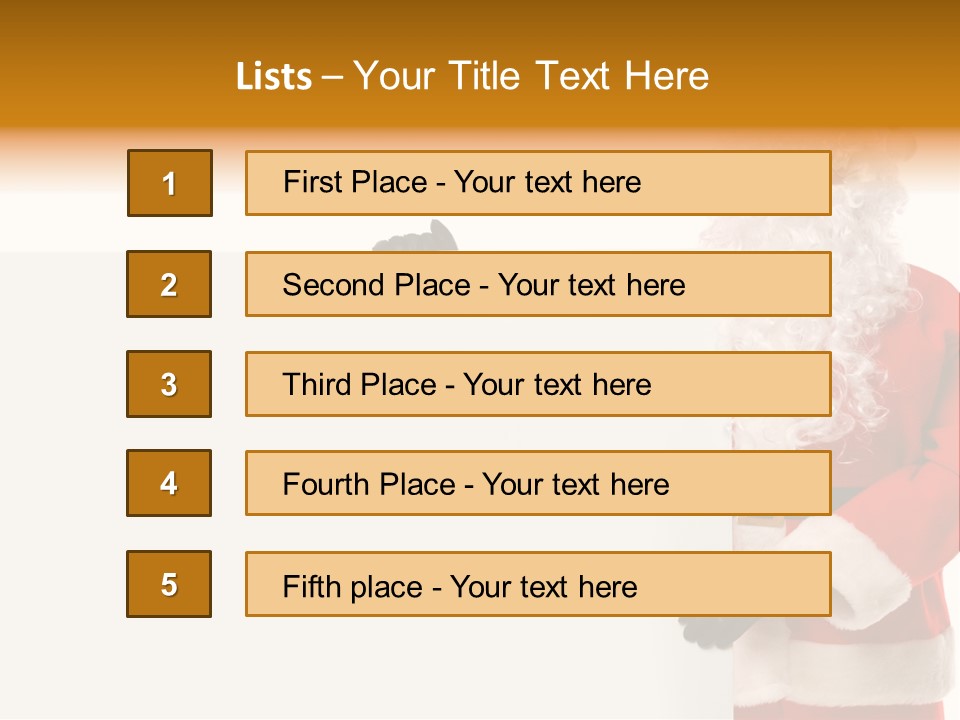 Message Text Smiling PowerPoint Template
