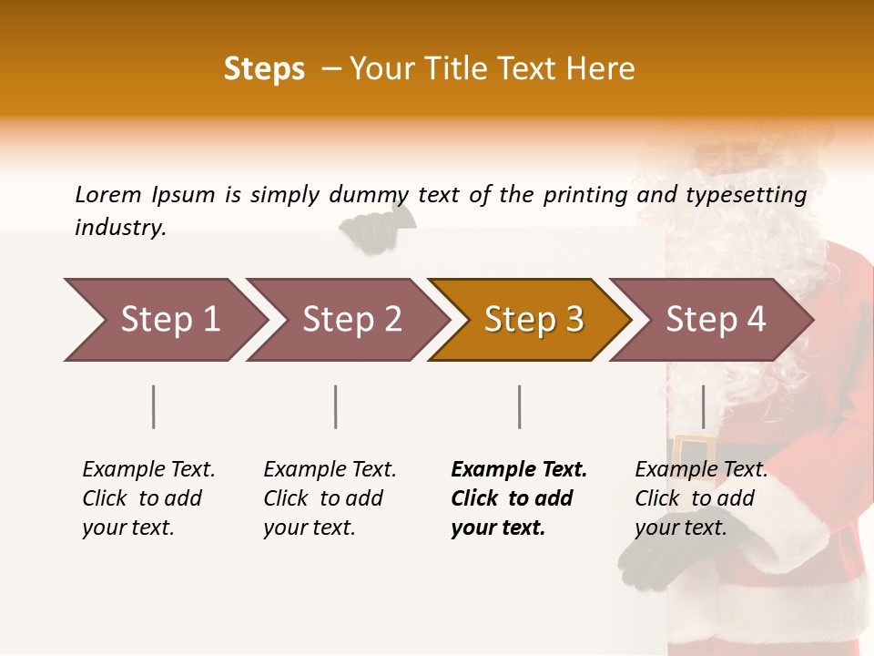 Message Text Smiling PowerPoint Template