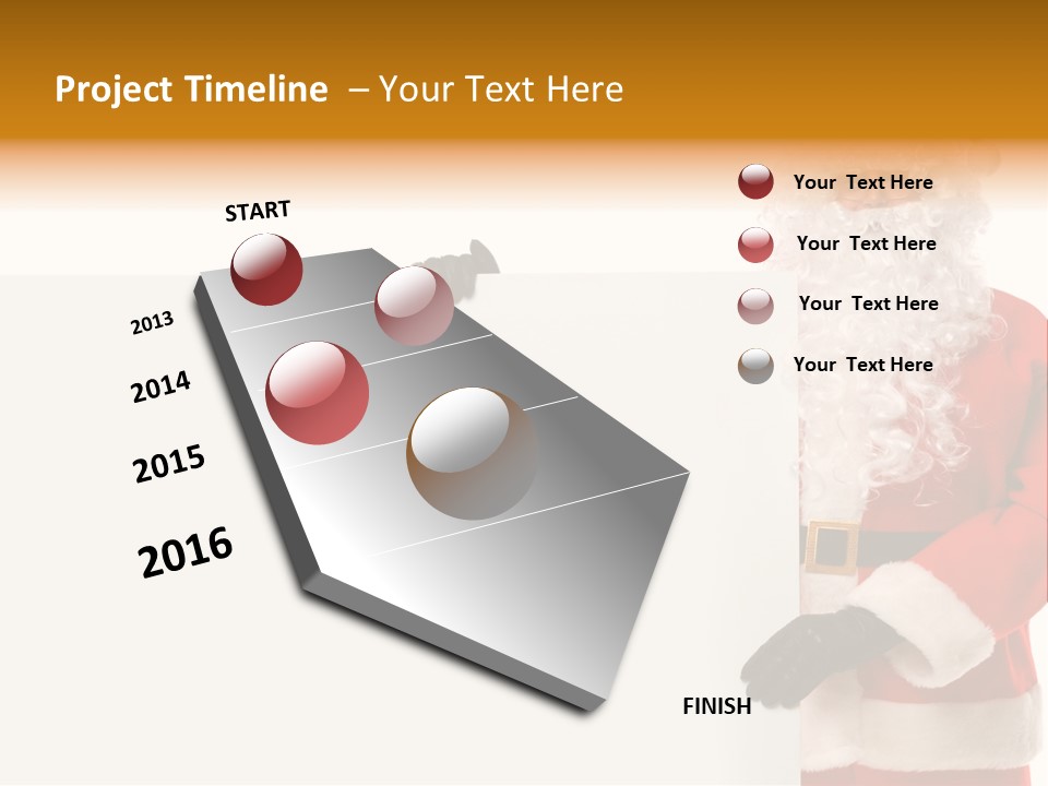 Message Text Smiling PowerPoint Template