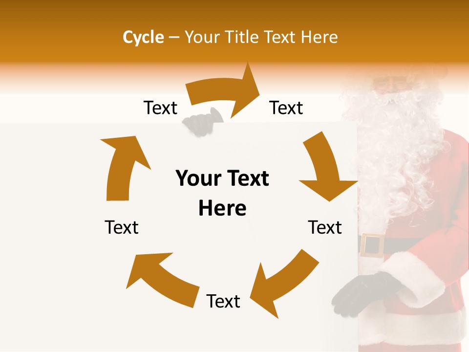 Message Text Smiling PowerPoint Template
