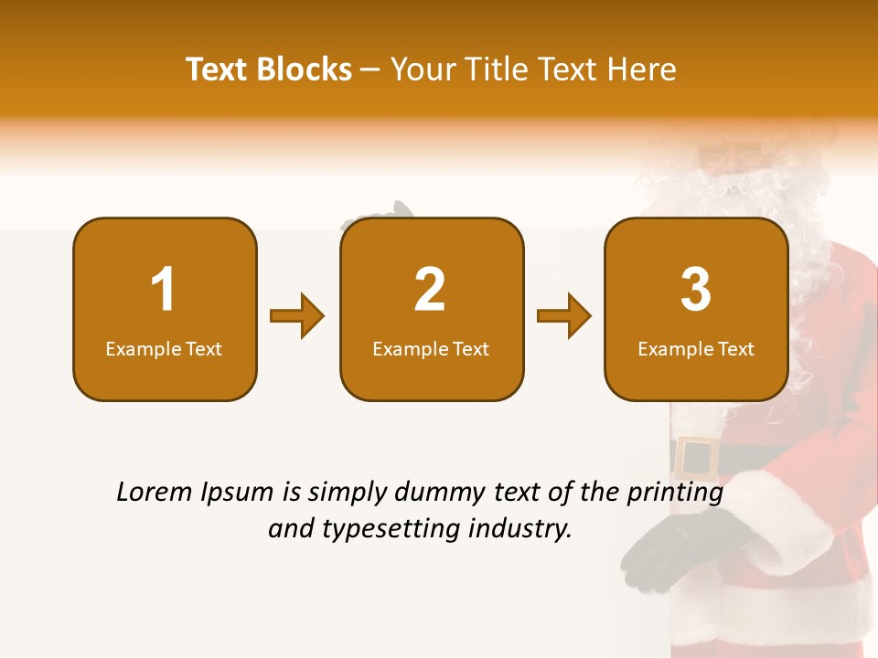 Message Text Smiling PowerPoint Template
