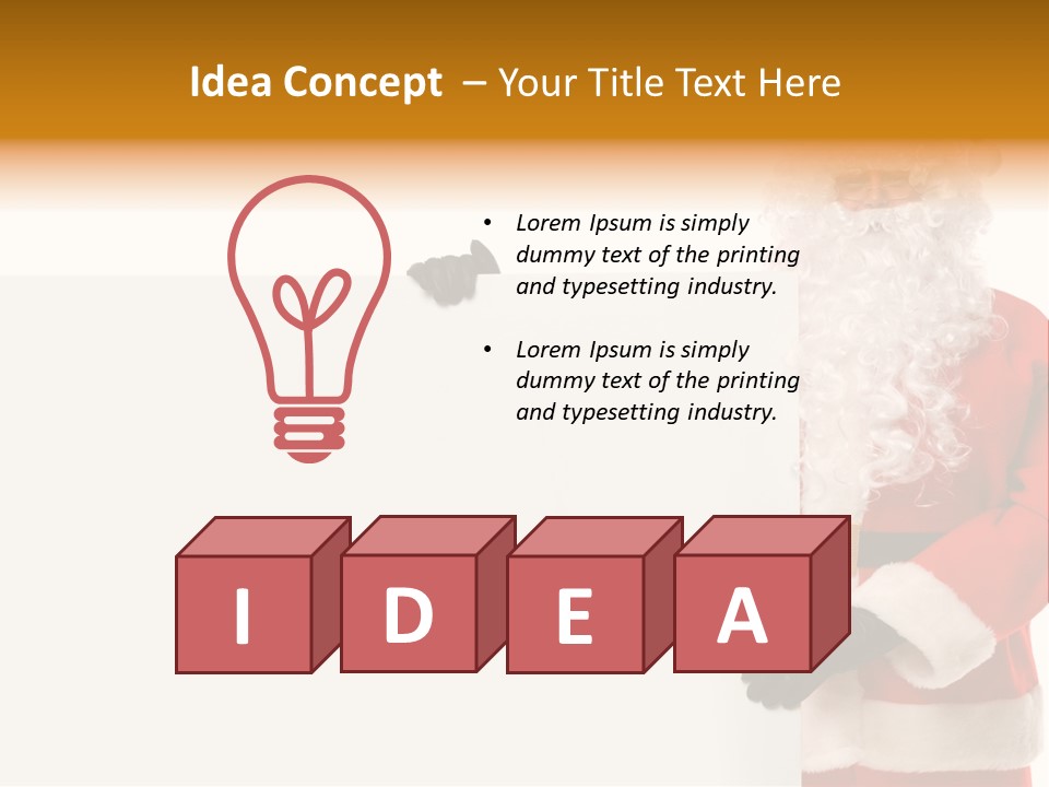 Message Text Smiling PowerPoint Template