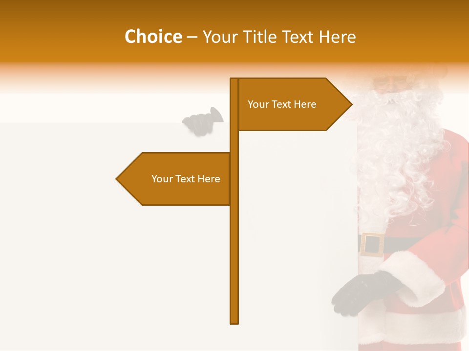 Message Text Smiling PowerPoint Template