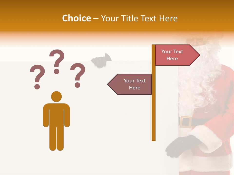 Message Text Smiling PowerPoint Template