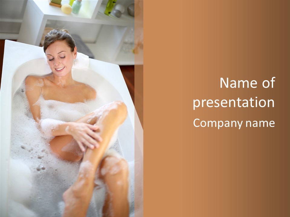 Treatment Attractive Soap PowerPoint Template