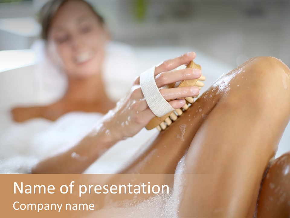 Treatment Relaxed Bubbles PowerPoint Template