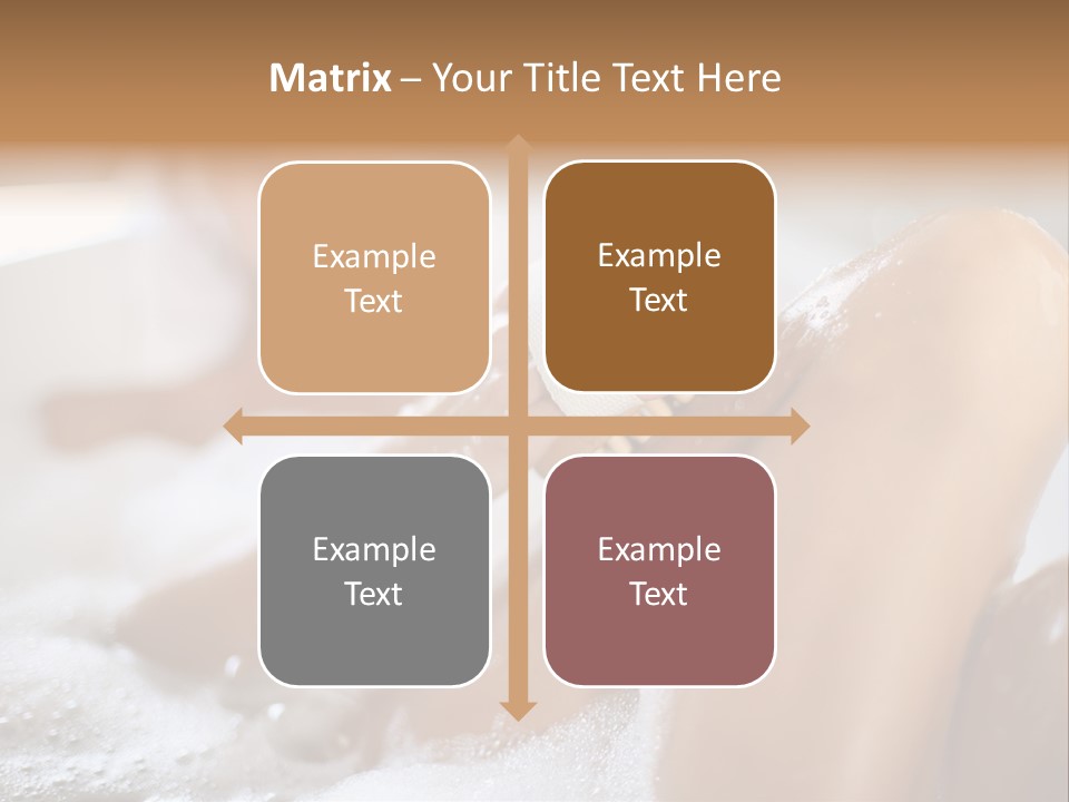 Treatment Relaxed Bubbles PowerPoint Template