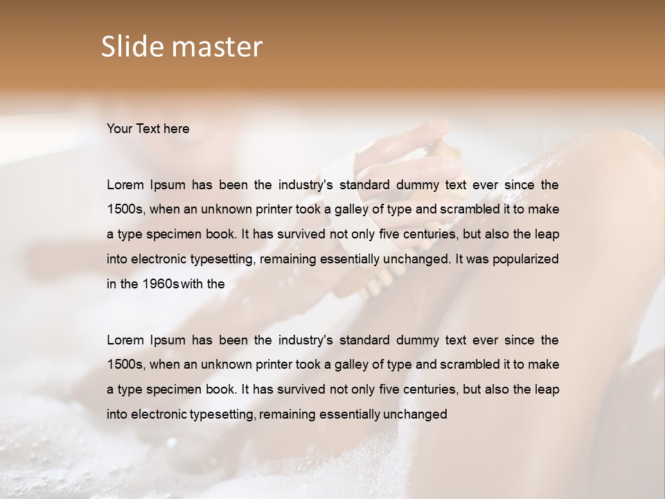 Treatment Relaxed Bubbles PowerPoint Template