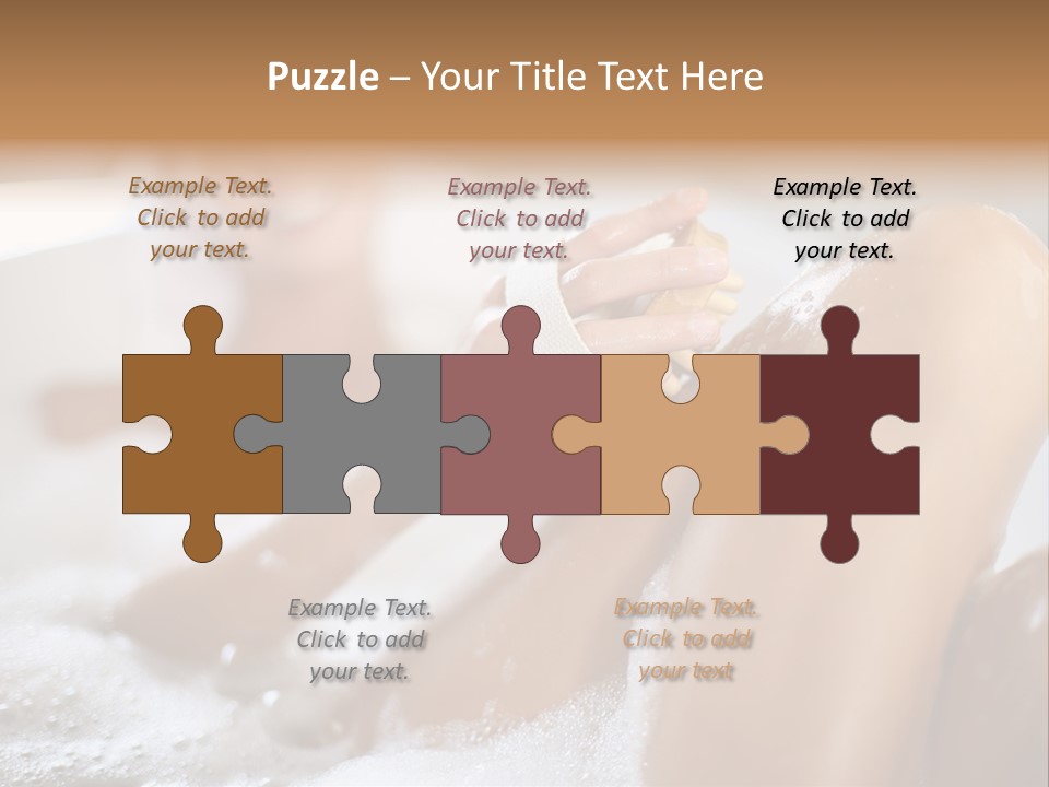 Treatment Relaxed Bubbles PowerPoint Template