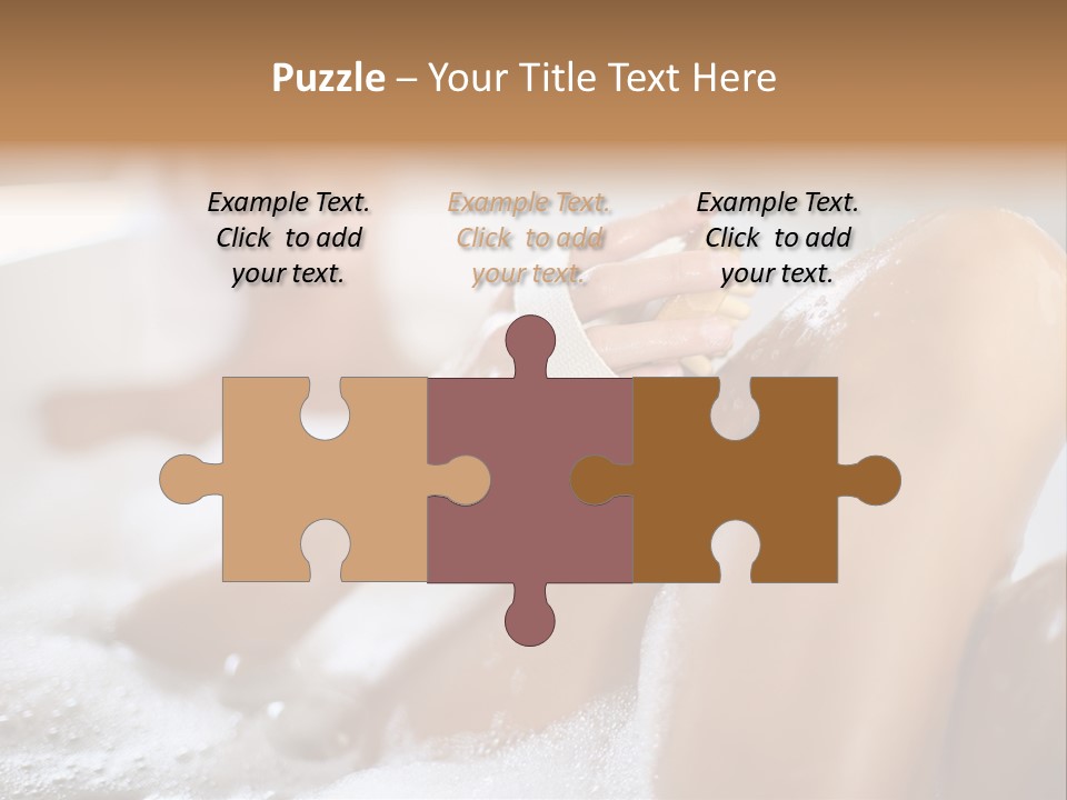 Treatment Relaxed Bubbles PowerPoint Template