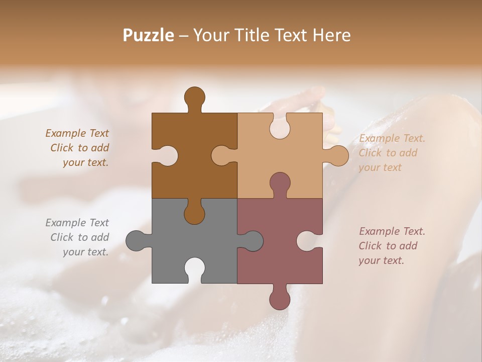 Treatment Relaxed Bubbles PowerPoint Template