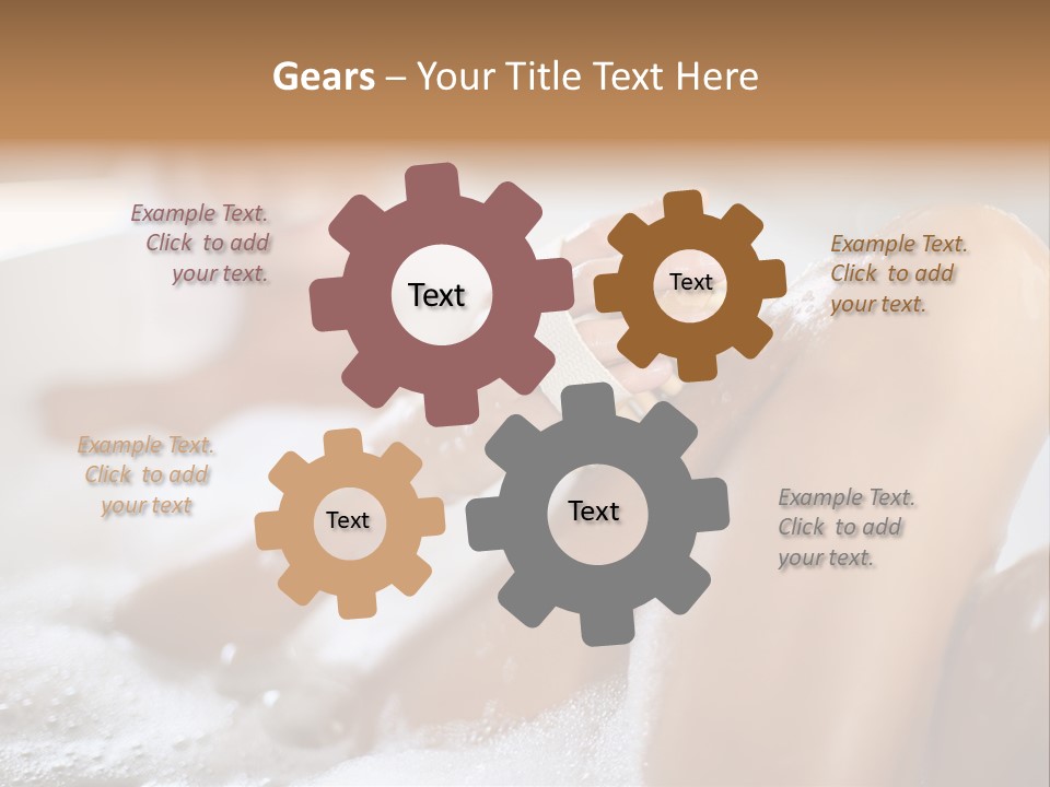 Treatment Relaxed Bubbles PowerPoint Template