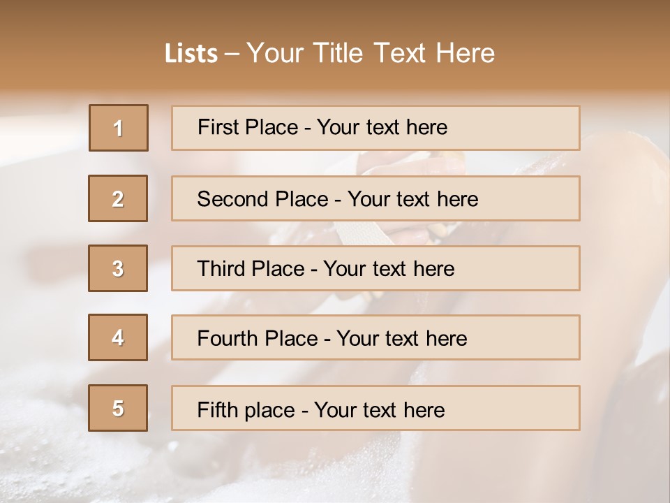 Treatment Relaxed Bubbles PowerPoint Template