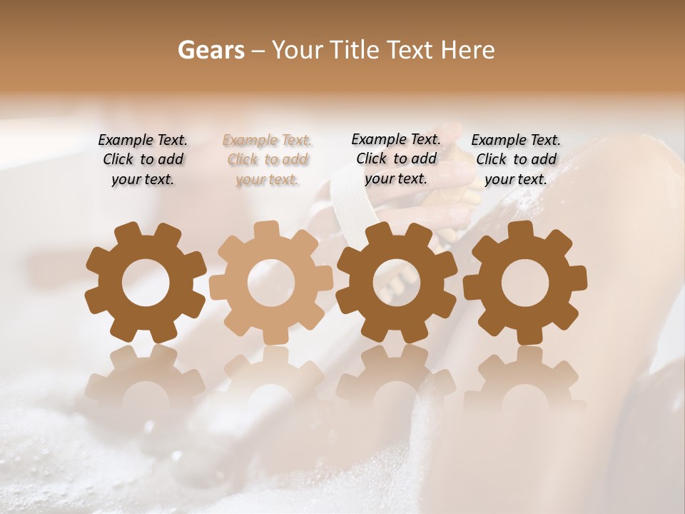 Treatment Relaxed Bubbles PowerPoint Template