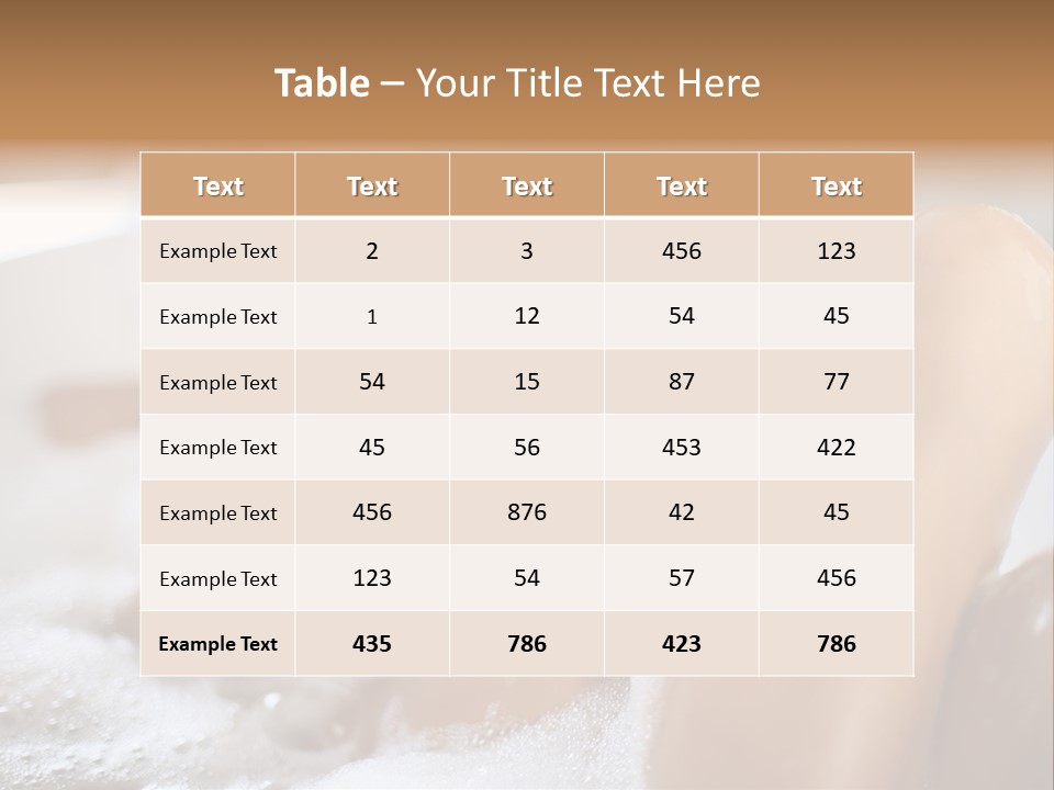 Treatment Relaxed Bubbles PowerPoint Template