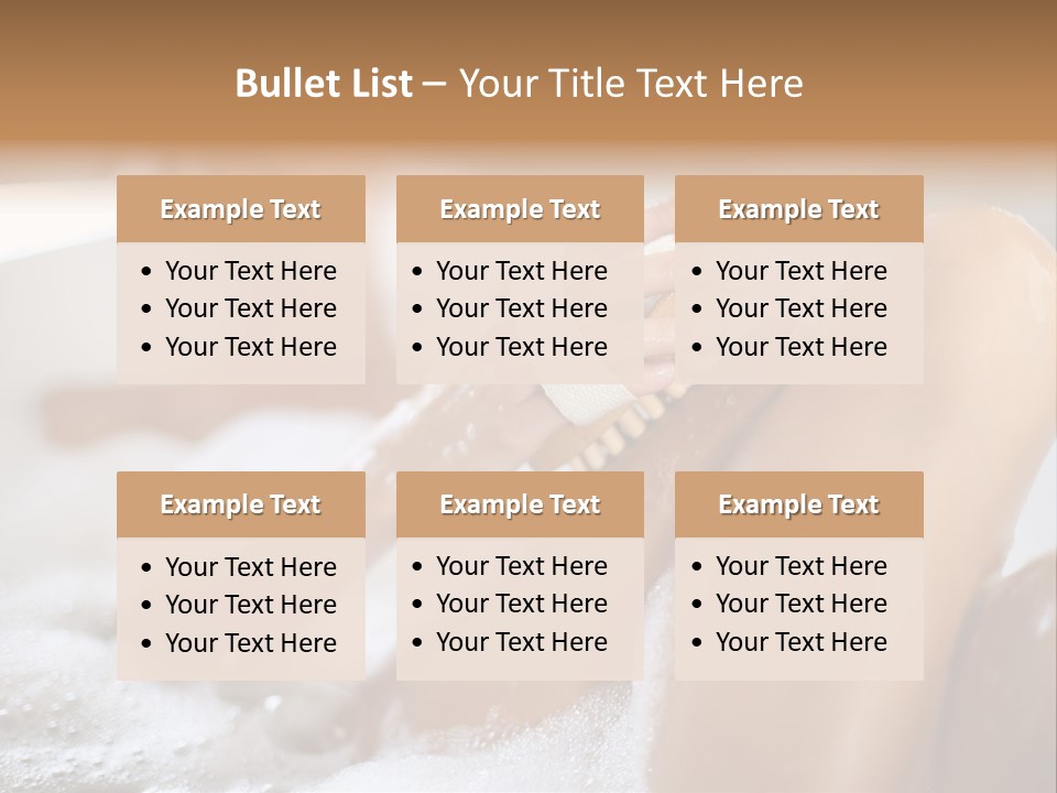 Treatment Relaxed Bubbles PowerPoint Template