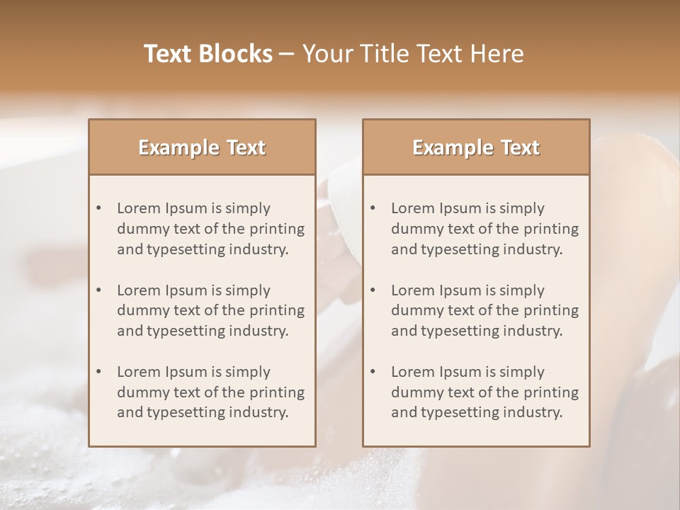 Treatment Relaxed Bubbles PowerPoint Template