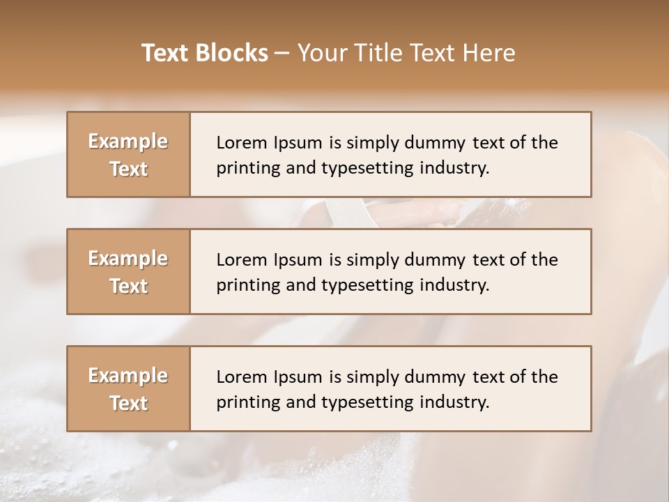 Treatment Relaxed Bubbles PowerPoint Template