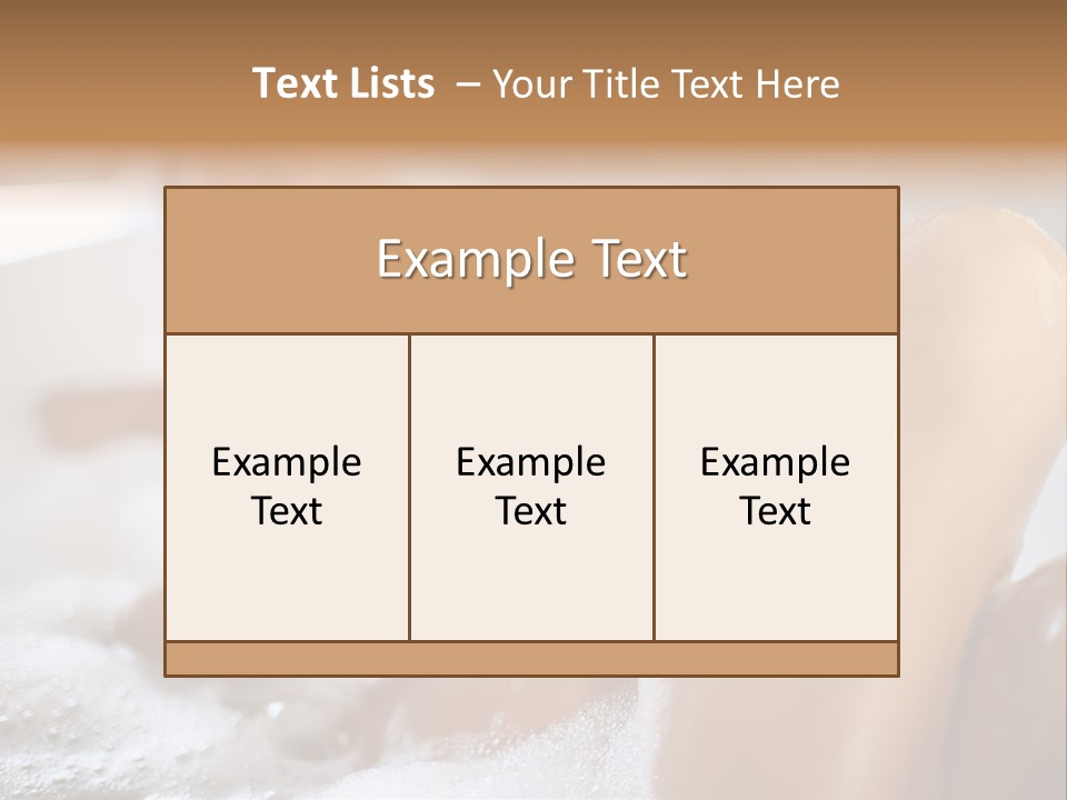Treatment Relaxed Bubbles PowerPoint Template