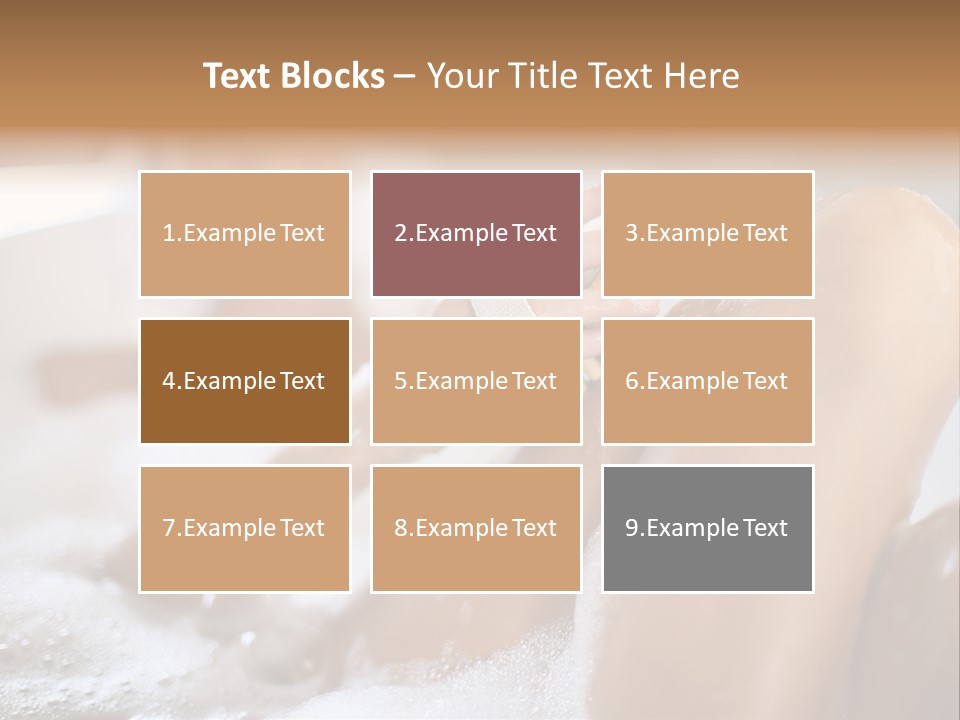 Treatment Relaxed Bubbles PowerPoint Template