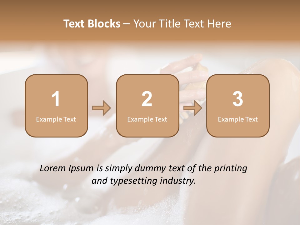 Treatment Relaxed Bubbles PowerPoint Template