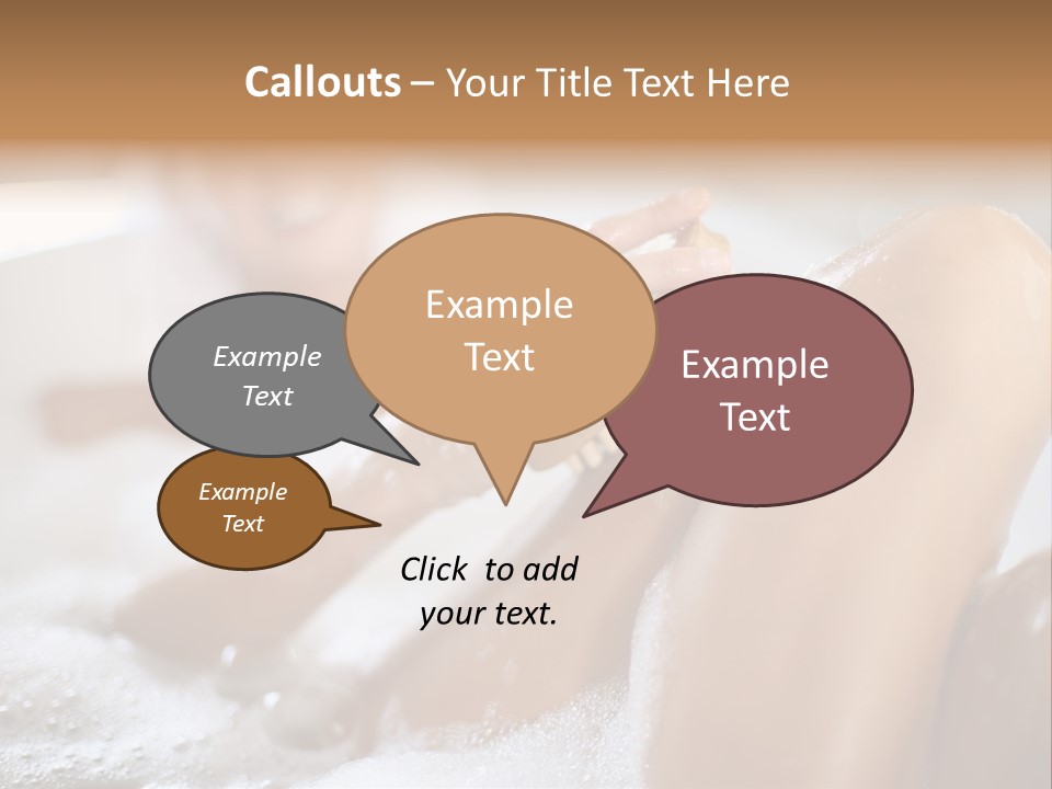 Treatment Relaxed Bubbles PowerPoint Template