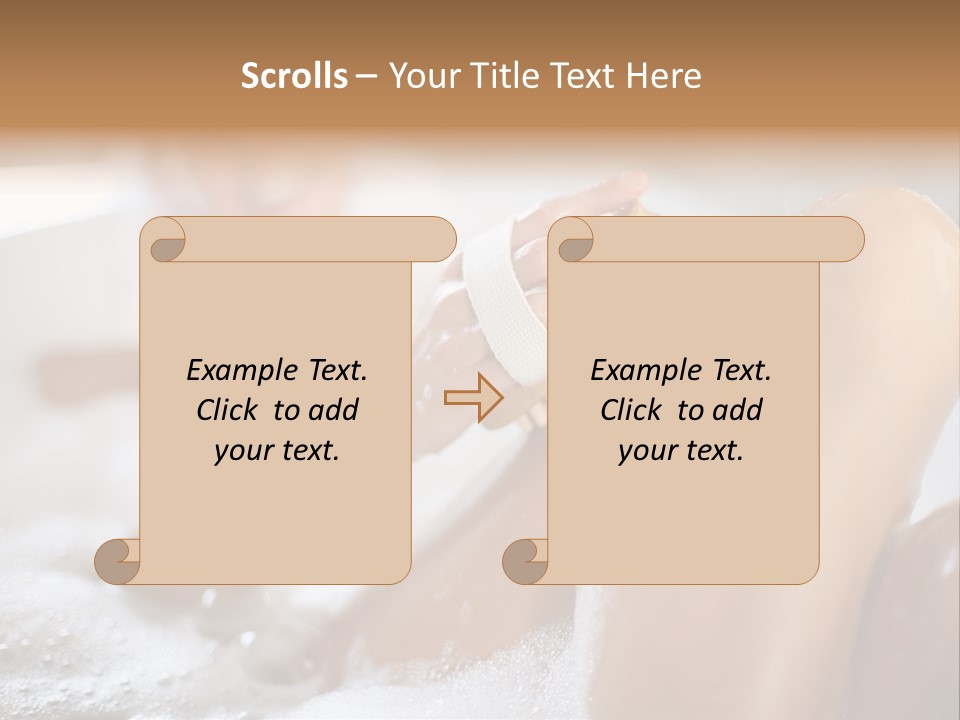 Treatment Relaxed Bubbles PowerPoint Template