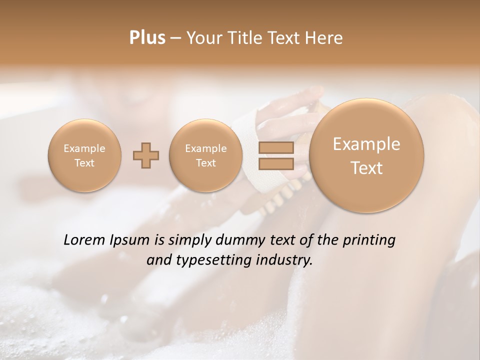 Treatment Relaxed Bubbles PowerPoint Template