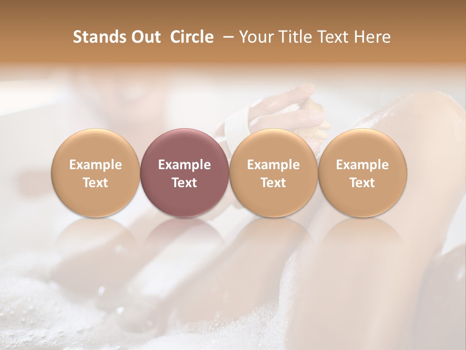 Treatment Relaxed Bubbles PowerPoint Template