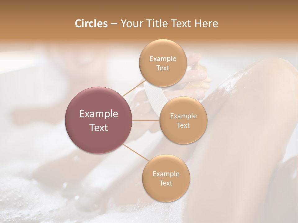 Treatment Relaxed Bubbles PowerPoint Template