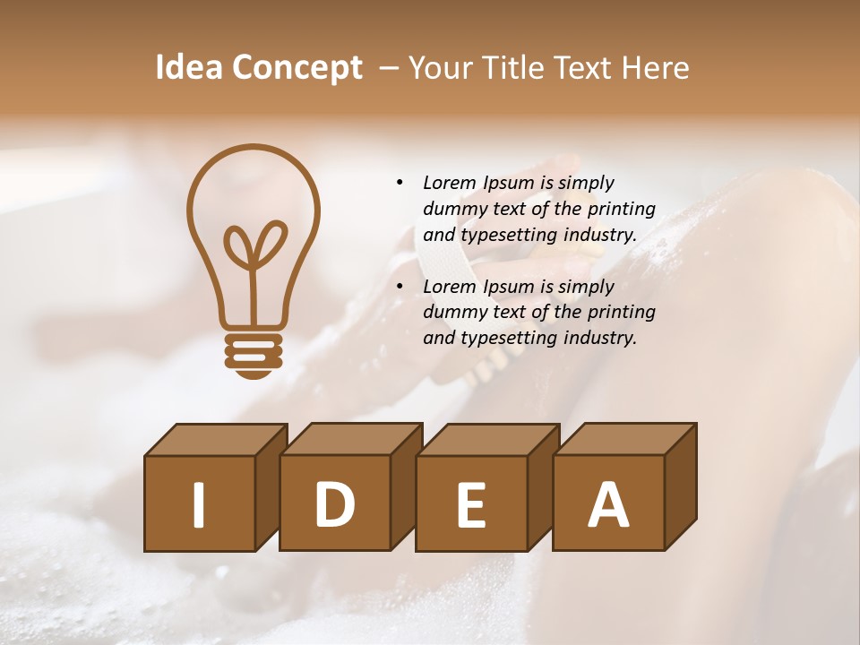 Treatment Relaxed Bubbles PowerPoint Template