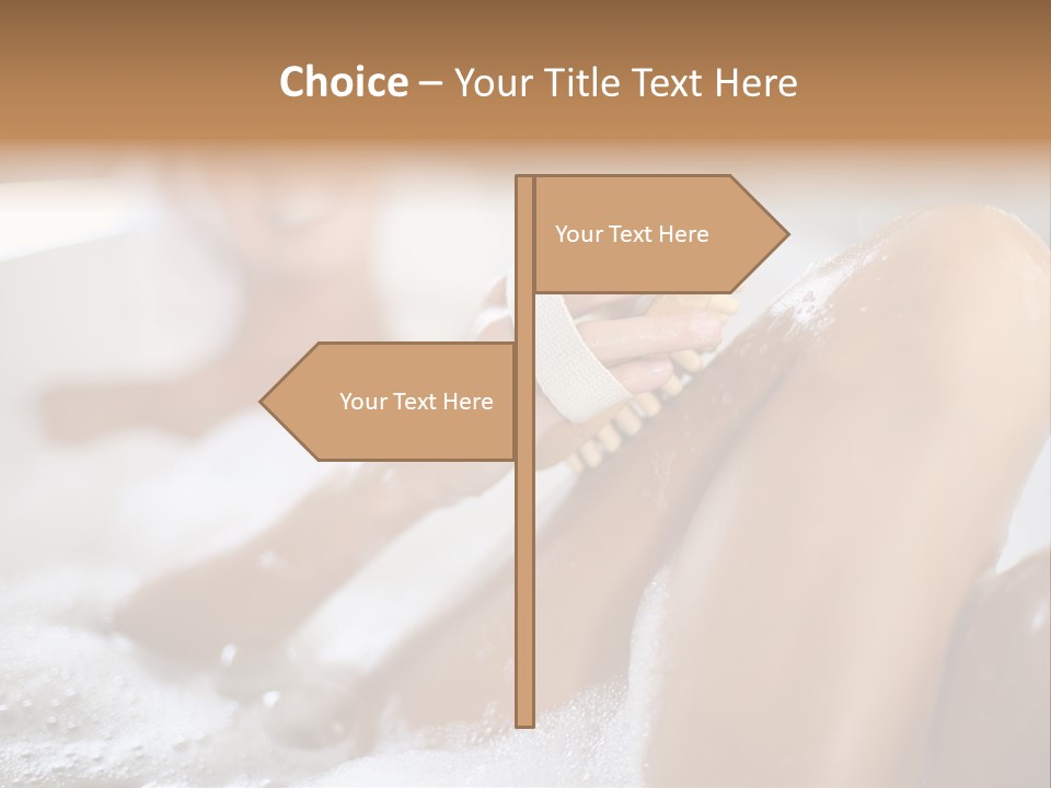 Treatment Relaxed Bubbles PowerPoint Template