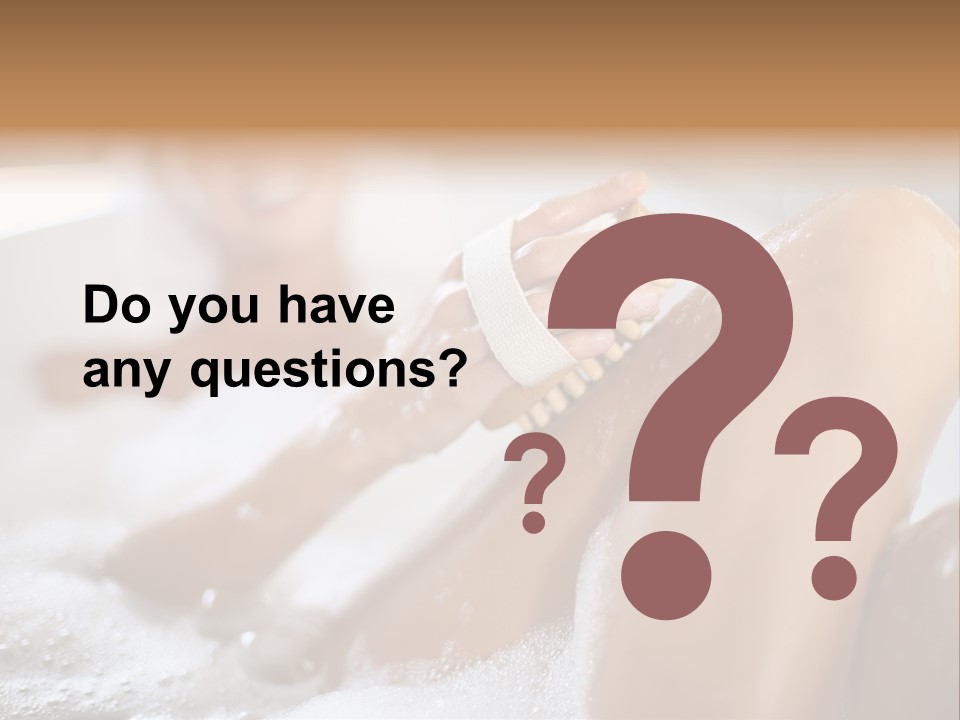 Treatment Relaxed Bubbles PowerPoint Template