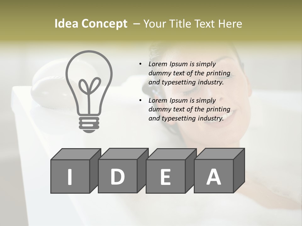 Taking Bubbles Gorgeous PowerPoint Template