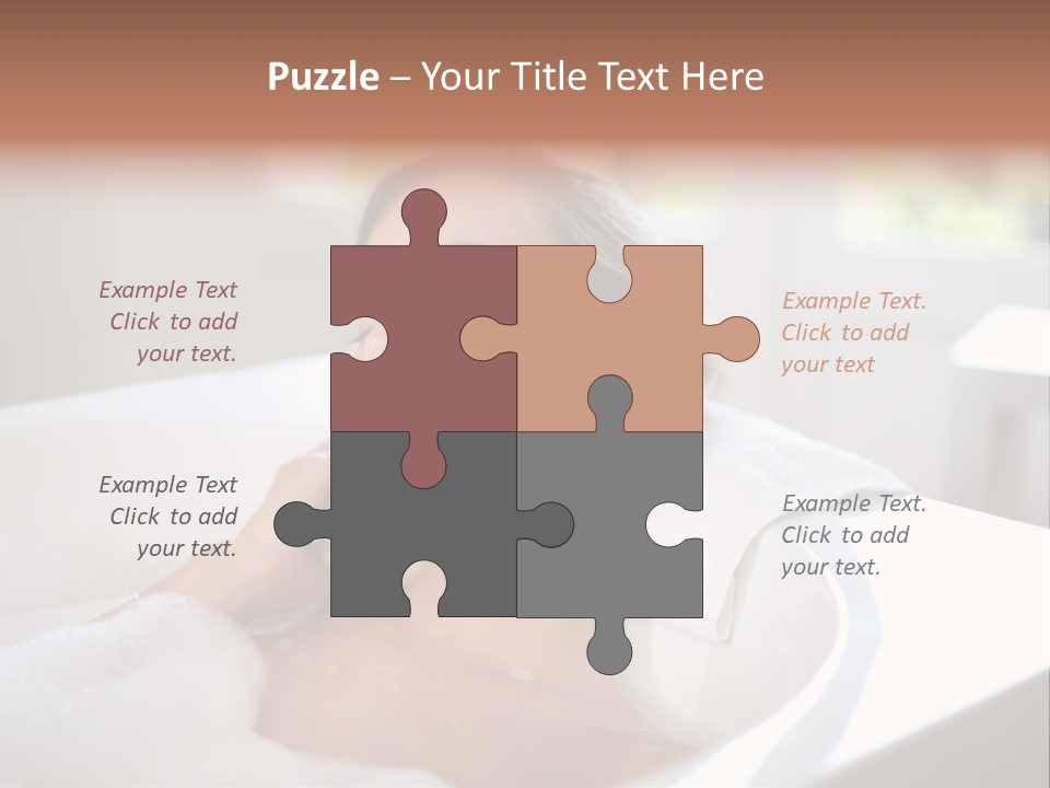 Sponge Bathing Beautiful PowerPoint Template