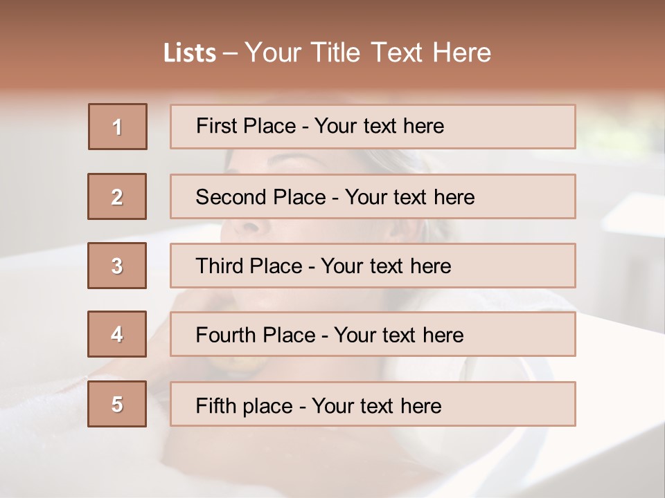 Sponge Bathing Beautiful PowerPoint Template