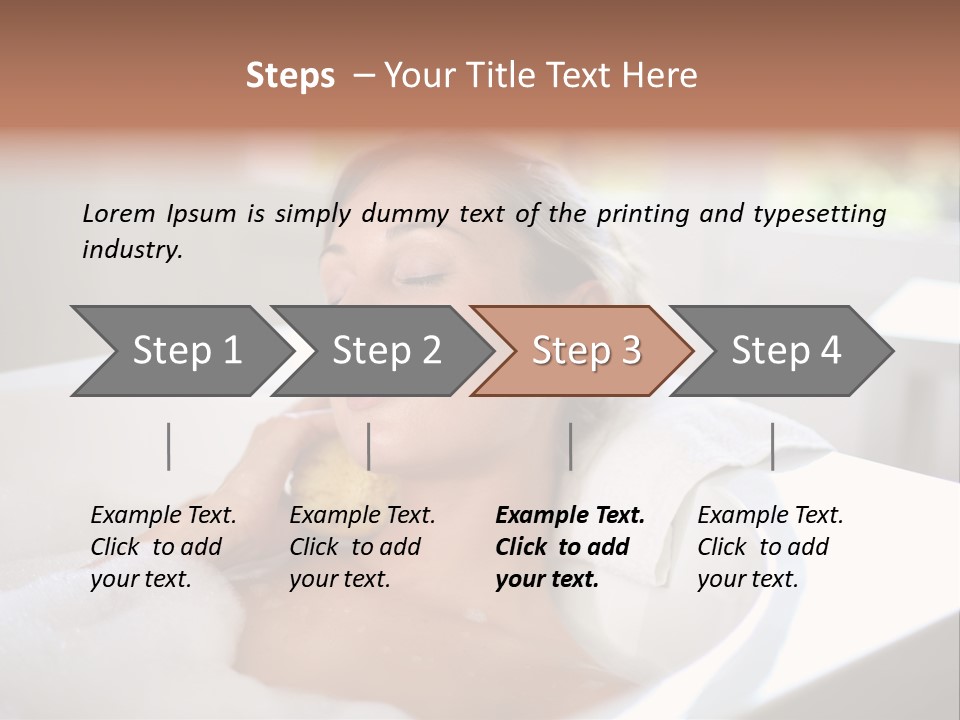 Sponge Bathing Beautiful PowerPoint Template
