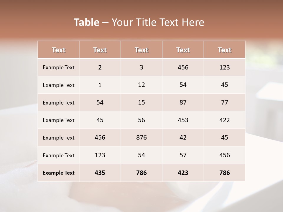 Sponge Bathing Beautiful PowerPoint Template