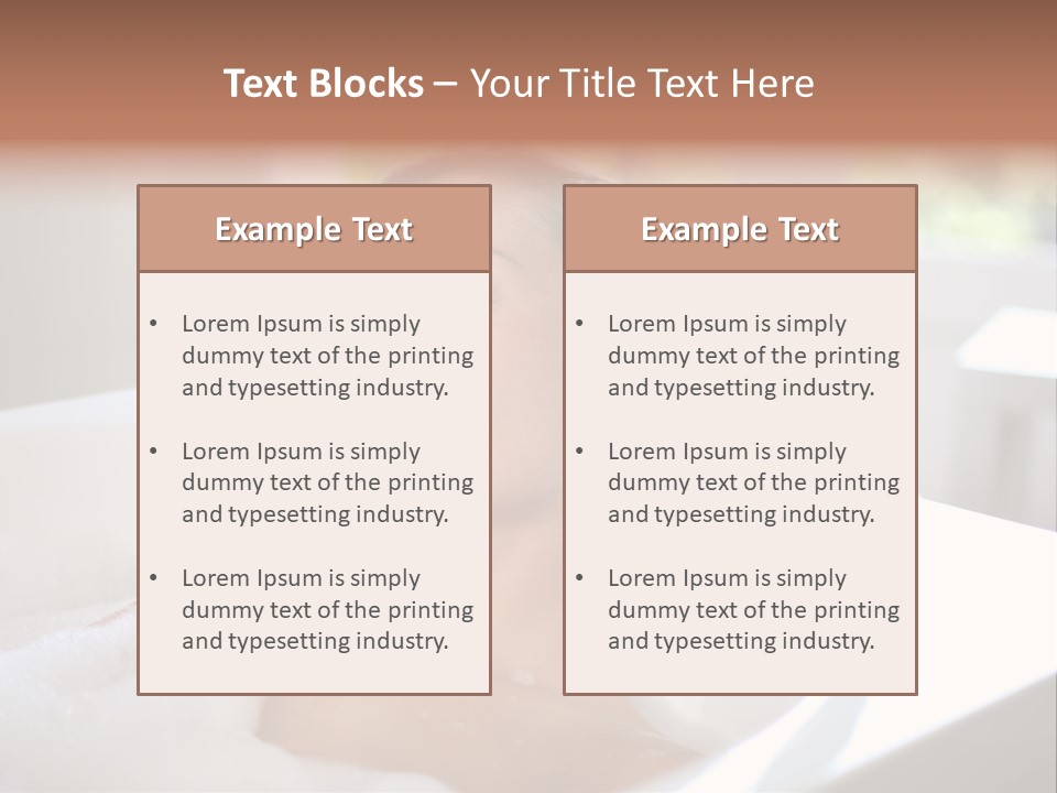 Sponge Bathing Beautiful PowerPoint Template