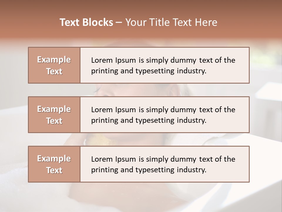 Sponge Bathing Beautiful PowerPoint Template