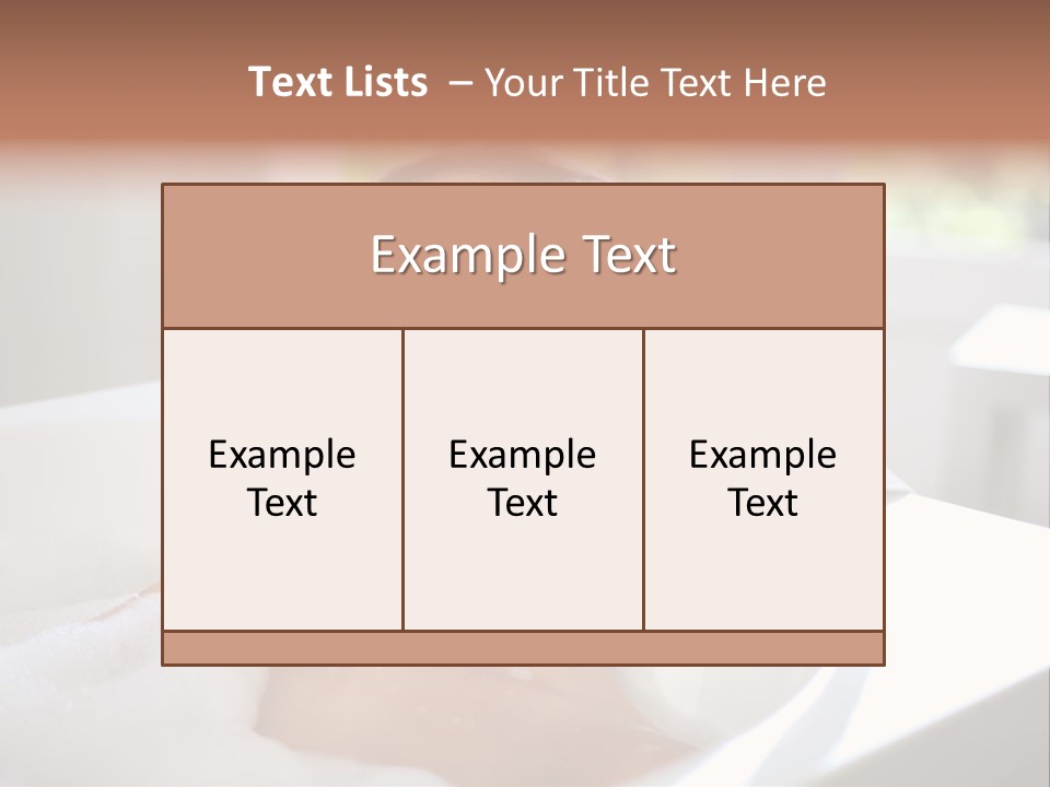 Sponge Bathing Beautiful PowerPoint Template